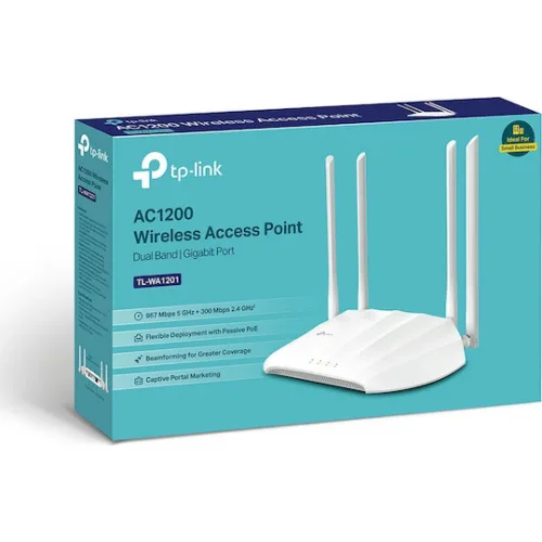 TP-LINK TL-WA1201 v1 Access Point Wi‑Fi 5 Dual Band (2.4 & 5GHz)