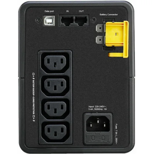 APC Back-UPS 750VA AVR (IEC) Line-Interactive 410W με 4 IEC Πρίζες