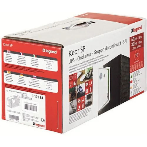 Legrand Keor SP UPS Line-Interactive 800VA 480W με 2 Schuko Πρίζες