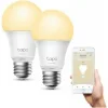 TP-LINK Tapo L510E Smart Λάμπες LED 8.7W για Ντουί E27 Θερμό Λευκό 806lm Dimmable v1 2τμχ