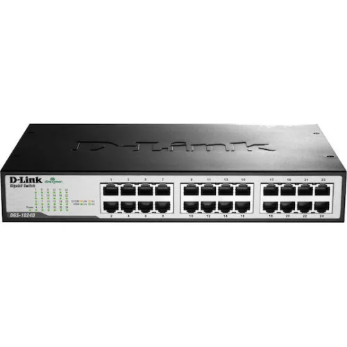 D-Link DGS-1024D Unmanaged L2 Switch με 24 Θύρες Gigabit (1Gbps) Ethernet
