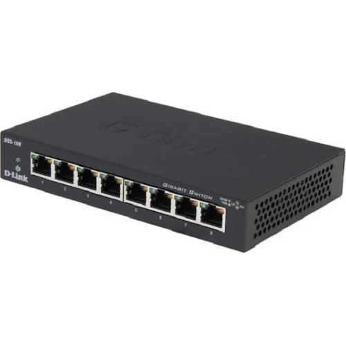 D-Link DGS-108 Unmanaged L2 Switch με 8 Θύρες Gigabit (1Gbps) Ethernet D-Link DGS-108 Unmanaged L2 Switch με 8 Θύρες Gigabit (1Gbps) Ethernet