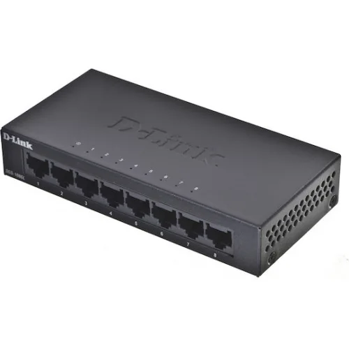 D-Link DGS-108GL Unmanaged L2 Switch με 8 Θύρες Gigabit (1Gbps) Ethernet D-Link DGS-108GL Unmanaged L2 Switch με 8 Θύρες Gigabit (1Gbps) Ethernet