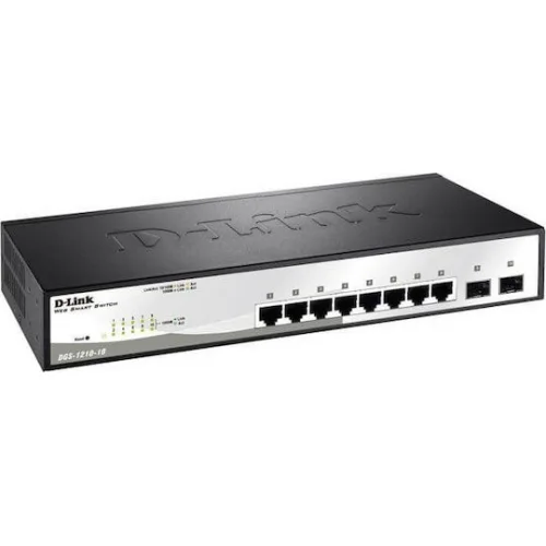 D-Link DGS-1210-10 Managed L2 Switch με 8 Θύρες Gigabit (1Gbps) Ethernet και 2 SFP Θύρες