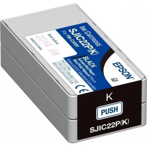 Epson SJIC22P Γνήσιο Μελάνι Εκτυπωτή InkJet Μαύρο (C33S020601)