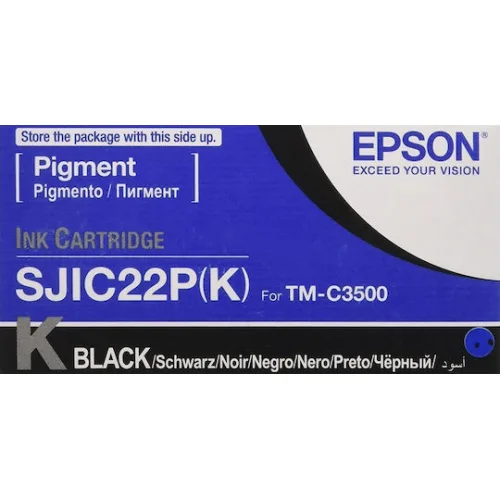 Epson SJIC22P Γνήσιο Μελάνι Εκτυπωτή InkJet Μαύρο (C33S020601)