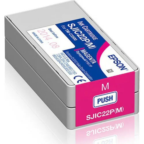 Epson SJIC22P Γνήσιο Μελάνι Εκτυπωτή InkJet Ματζέντα (C33S020603)
