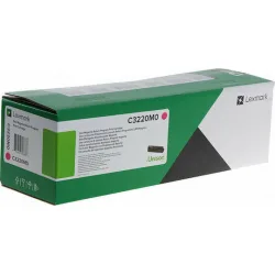 Lexmark C3220M0 Γνήσιο Toner Laser Εκτυπωτή Ματζέντα Return Program 1500 Σελίδων