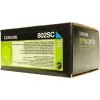 Lexmark 802SC Γνήσιο Toner Laser Εκτυπωτή Κυανό High Yield 2000 Σελίδων (80C2SC0)