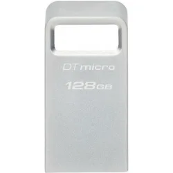 Kingston DataTraveler Micro Gen2 128GB USB 3.2 Stick Ασημί