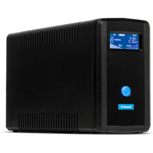 Tescom Leo Plus LCD 850A UPS Line-Interactive 850VA 510W με 2 Schuko Πρίζες