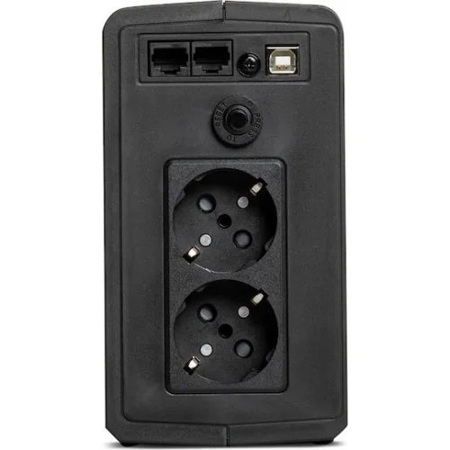 Tescom Leo Plus LCD 850A UPS Line-Interactive 850VA 510W με 2 Schuko Πρίζες