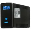 Tescom Leo Plus LCD 650AP UPS Line-Interactive 650VA 390W με 2 Schuko Πρίζες