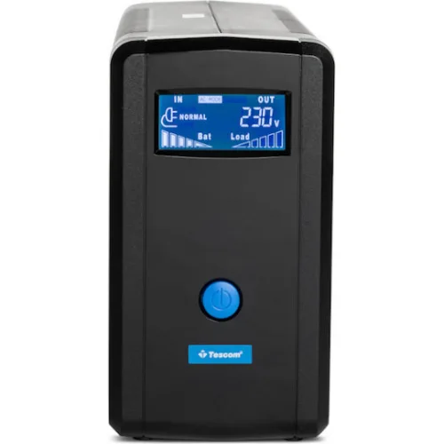 Tescom UPS Line-Interactive 1500VA 900W με 4 Schuko Πρίζες