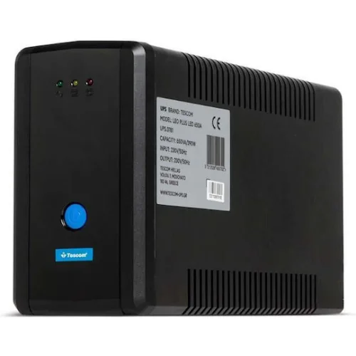 Tescom UPS Line-Interactive 1500VA 900W με 4 Schuko Πρίζες