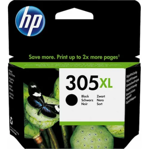 HP 305XL Γνήσιο Μελάνι Εκτυπωτή InkJet Μαύρο (3YM62AE)