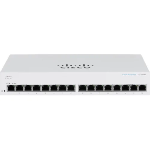 Cisco CBS110-16T Unmanaged L2 Switch με 16 Θύρες Gigabit (1Gbps) Ethernet