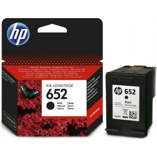 HP 652 Γνήσιο Μελάνι Εκτυπωτή InkJet Μαύρο (F6V25AE)