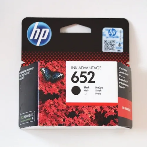 HP 652 Γνήσιο Μελάνι Εκτυπωτή InkJet Μαύρο (F6V25AE)