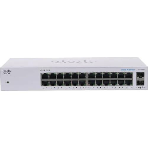 Cisco CBS110-24T Unmanaged L2 Switch με 24 Θύρες Gigabit (1Gbps) Ethernet και 2 SFP Θύρες
