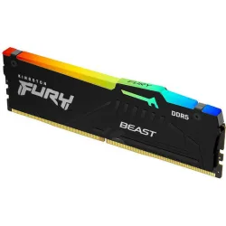 Kingston Fury Beast RGB DDR5 με Module 1x32GB και Ταχύτητα 6000 για Desktop