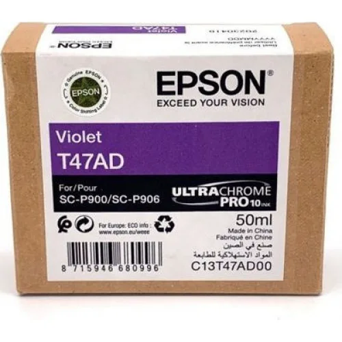 Epson T47AD UltraChrome Pro 10 Γνήσιο Μελάνι Εκτυπωτή InkJet Μωβ (C13T47AD00)