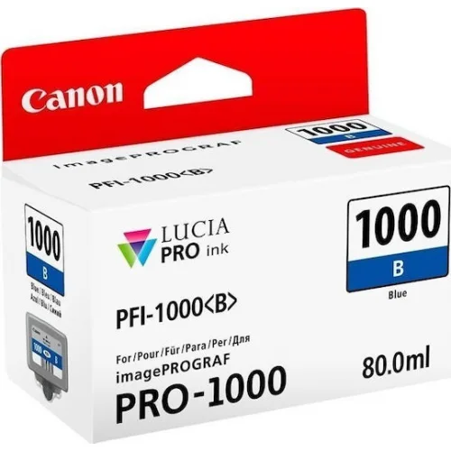 Canon PFI-1000 Γνήσιο Μελάνι Εκτυπωτή InkJet Μπλε (0555C001)