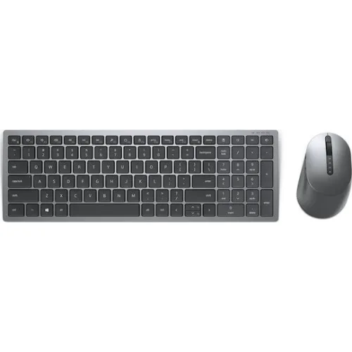 Dell KM7120W Ασύρματο Bluetooth Σετ Πληκτρολόγιο & Ποντίκι Ελληνικό Ασημί