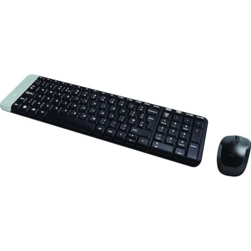 Logitech MK220 Ασύρματο Σετ Πληκτρολόγιο & Ποντίκι Ελληνικό