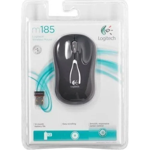 Logitech WIRELESS MOUSE M185 SWIFT GREY, WER OCCI