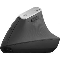 Logitech MX Vertical Ασύρματο & Ενσύρματο Εργονομικό Bluetooth Ποντίκι Μαύρο