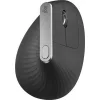 Logitech MX Vertical Ασύρματο & Ενσύρματο Εργονομικό Bluetooth Ποντίκι Μαύρο