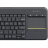 Logitech K400 Plus Ασύρματο Πληκτρολόγιο με Touchpad Αγγλικό US Μαύρο