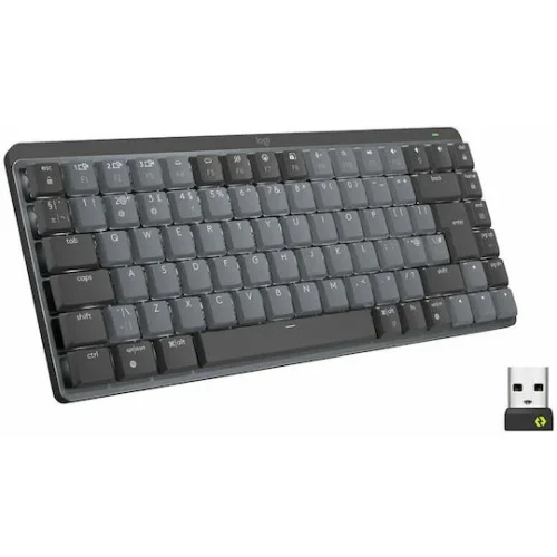 Logitech MX Mechanical Mini Silent Ασύρματο Bluetooth Πληκτρολόγιο Αγγλικό US Γκρι
