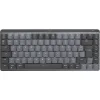 Logitech MX Mechanical Mini Silent Ασύρματο Bluetooth Πληκτρολόγιο Αγγλικό US Γκρι