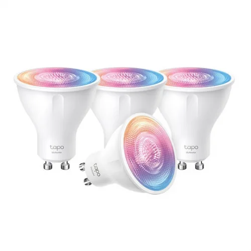 TP-LINK Smart Λάμπες Tapo L630 v1.2 LED 3.7W για Ντουί GU10 RGB 350lm Dimmable 4τμχ