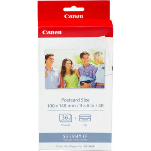 Canon KP-36IP Φωτογραφικό Χαρτί Gloss A6 (10x15) για Εκτυπωτές Θερμικής Εξάχνωσης/Μεταφοράς 36 Φύλλα
