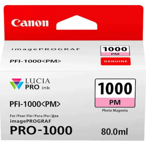 Canon PFI-1000 Γνήσιο Μελάνι Εκτυπωτή InkJet Photo Ματζέντα (0551C001)