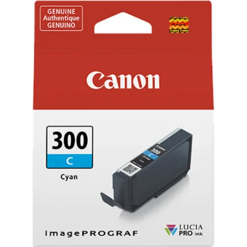 Canon PFI-300 Γνήσιο Μελάνι Εκτυπωτή InkJet Κυανό (4194C001)