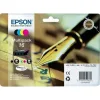 Epson 16 Γνήσιο Πακέτο 4 Μελανιών Εκτυπωτή InkJet Κίτρινο / Κυανό / Ματζέντα / Μαύρο (C13T16264010 C13T16264012)