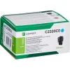 Lexmark C2320C0 Γνήσιο Toner Laser Εκτυπωτή Κυανό Return Program 1000 Σελίδων