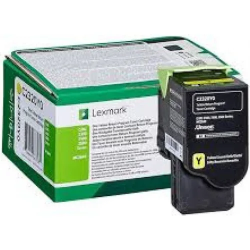 Lexmark C2320Y0 Γνήσιο Toner Laser Εκτυπωτή Κίτρινο Return Program 1000 Σελίδων