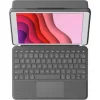 Logitech Combo Touch Flip Cover Υφασμάτινο με Πληκτρολόγιο Γκρι (iPad 2019/2020/2021 10.2'')