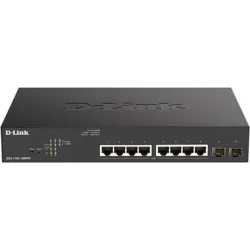 D-Link DGS-1100-10MPV2 Managed L2 PoE+ Switch με 8 Θύρες Gigabit (1Gbps) Ethernet και 2 SFP Θύρες