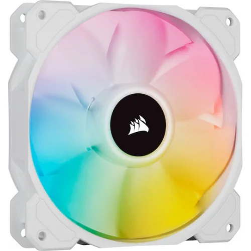 Corsair iCUE SP120 RGB Elite Performance Case Fan με Σύνδεση 4-Pin PWM 3τμχ Λευκό