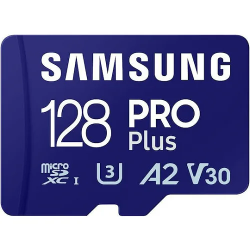Samsung Pro Plus (2023) microSDXC 128GB U3 V30 A2 UHS-I με αντάπτορα