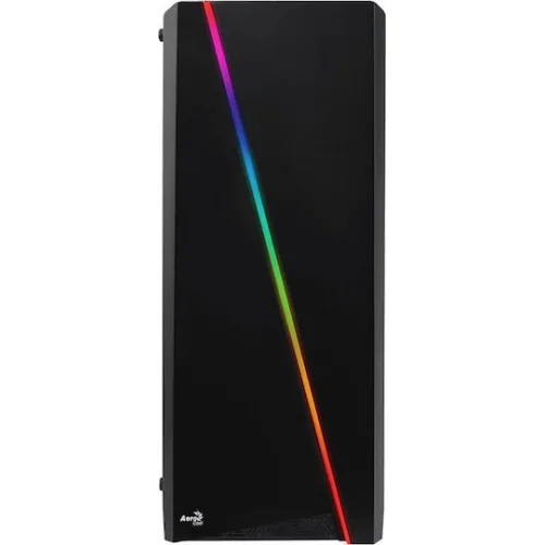 Aerocool Cylon Gaming Midi Tower Κουτί Υπολογιστή με Πλαϊνό Παράθυρο και RGB Φωτισμό Μαύρο