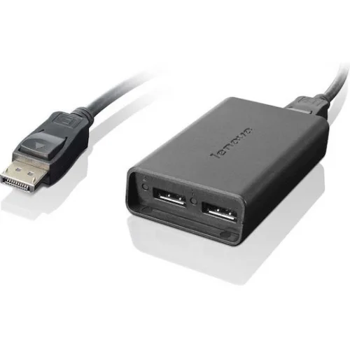 Lenovo Μετατροπέας DisplayPort male σε DisplayPort 2x female (0B47092)