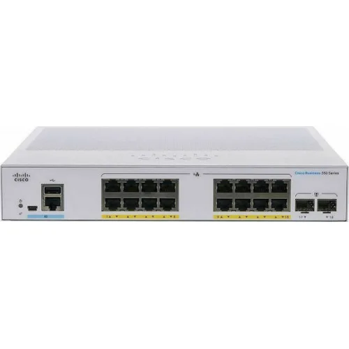 Cisco CBS350-16P-2G-EU Managed L2 Switch με 16 Θύρες Gigabit (1Gbps) Ethernet