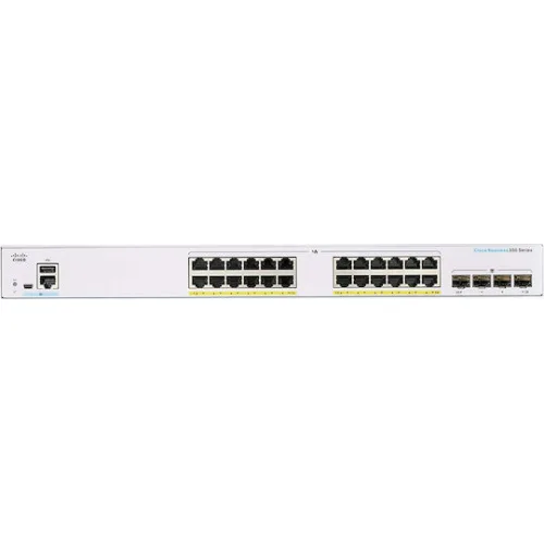 Cisco CBS350-24FP-4G-EU Managed L3 PoE+ Switch με 24 Θύρες Gigabit (1Gbps) Ethernet και 4 SFP Θύρες